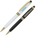 Heavy Brass Ballpoint Pen w/ Touch Screen Stylus